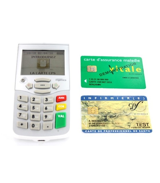 Vital Act 3S Ingenico Olaqin Lecteur De Carte Vitale Portable